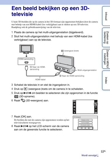 Sony DSC-TX9 - DSC-TX9 Istruzioni per l'uso Olandese