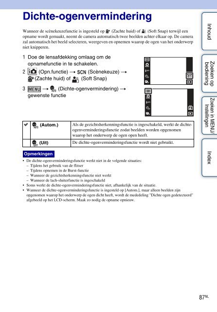 Sony DSC-TX9 - DSC-TX9 Istruzioni per l'uso Olandese