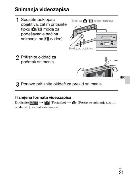 Sony DSC-TX9 - DSC-TX9 Istruzioni per l'uso Francese