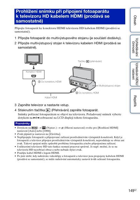 Sony DSC-TX9 - DSC-TX9 Istruzioni per l'uso Ceco