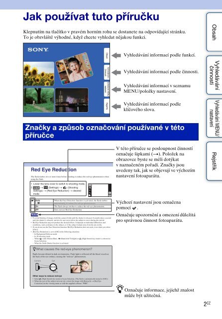 Sony DSC-TX9 - DSC-TX9 Istruzioni per l'uso Ceco