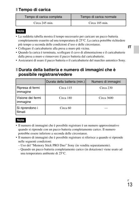 Sony DSC-TX9 - DSC-TX9 Istruzioni per l'uso Inglese