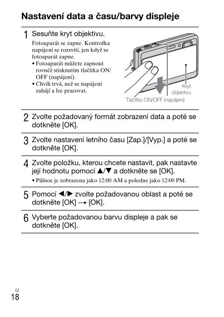 Sony DSC-TX9 - DSC-TX9 Istruzioni per l'uso Slovacco