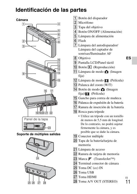 Sony DSC-TX9 - DSC-TX9 Istruzioni per l'uso Portoghese