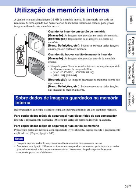 Sony DSC-TX9 - DSC-TX9 Istruzioni per l'uso Portoghese