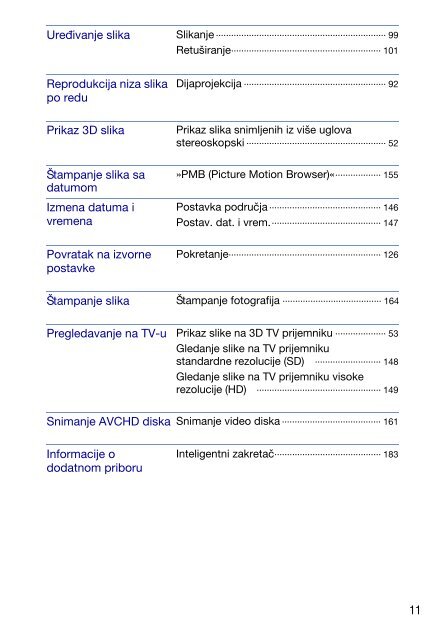 Sony DSC-TX9 - DSC-TX9 Istruzioni per l'uso Serbo