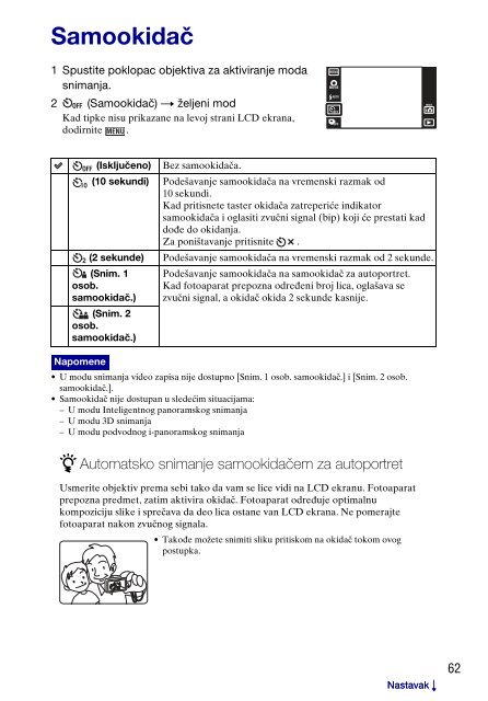 Sony DSC-TX9 - DSC-TX9 Istruzioni per l'uso Serbo