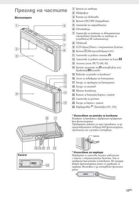 Sony DSC-TX9 - DSC-TX9 Istruzioni per l'uso Bulgaro