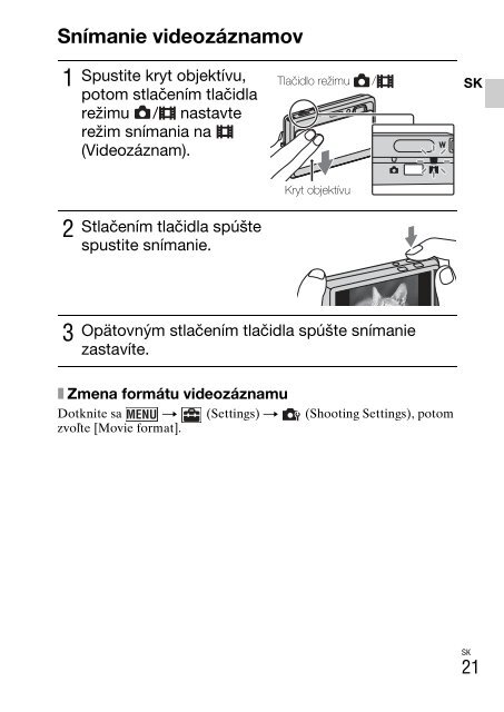 Sony DSC-TX9 - DSC-TX9 Istruzioni per l'uso Ceco