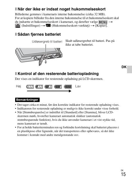 Sony DSC-TX9 - DSC-TX9 Istruzioni per l'uso Norvegese