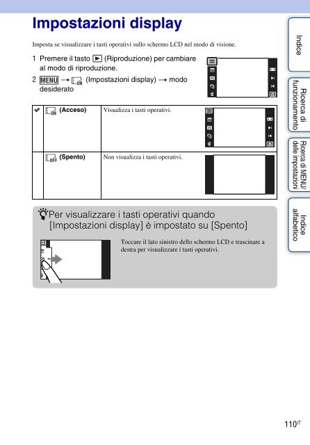 Sony DSC-TX9 - DSC-TX9 Istruzioni per l'uso Italiano