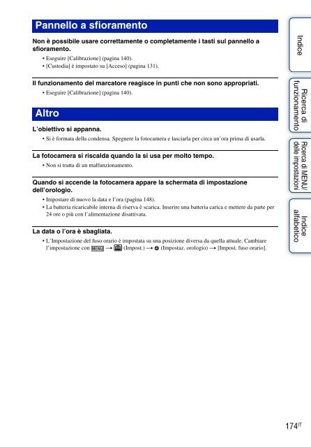 Sony DSC-TX9 - DSC-TX9 Istruzioni per l'uso Italiano