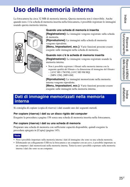 Sony DSC-TX9 - DSC-TX9 Istruzioni per l'uso Italiano