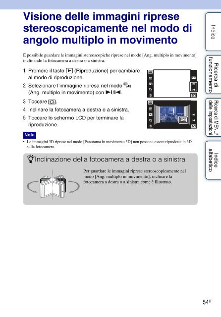 Sony DSC-TX9 - DSC-TX9 Istruzioni per l'uso Italiano