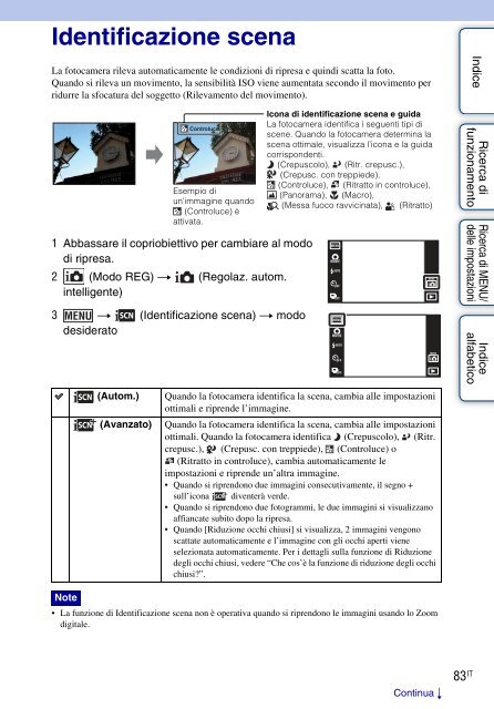 Sony DSC-TX9 - DSC-TX9 Istruzioni per l'uso Italiano