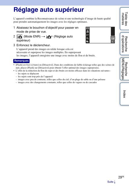 Sony DSC-TX9 - DSC-TX9 Istruzioni per l'uso Francese