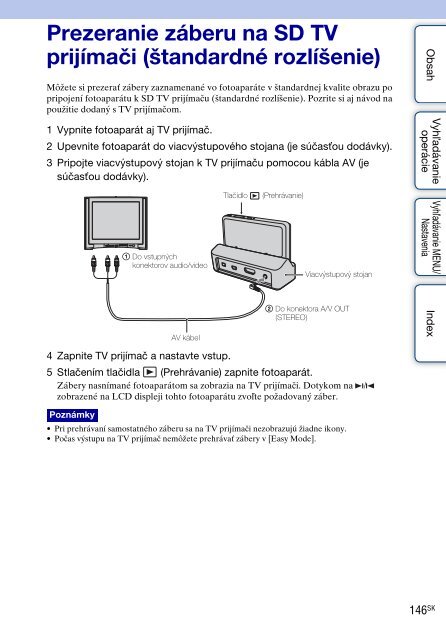 Sony DSC-TX9 - DSC-TX9 Istruzioni per l'uso Slovacco