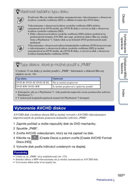 Sony DSC-TX9 - DSC-TX9 Istruzioni per l'uso Slovacco