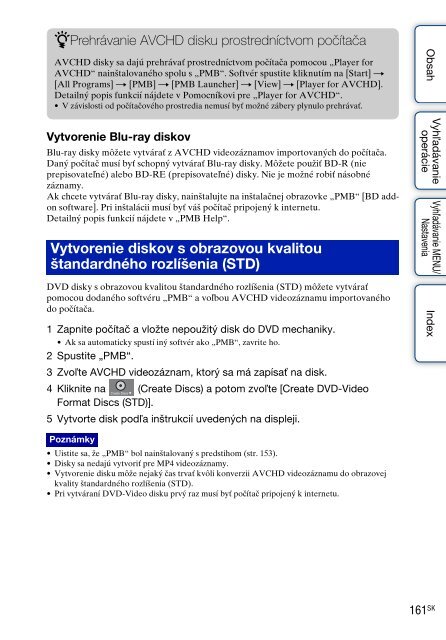 Sony DSC-TX9 - DSC-TX9 Istruzioni per l'uso Slovacco