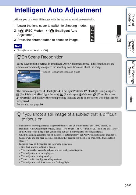 Sony DSC-TX9 - DSC-TX9 Istruzioni per l'uso Inglese