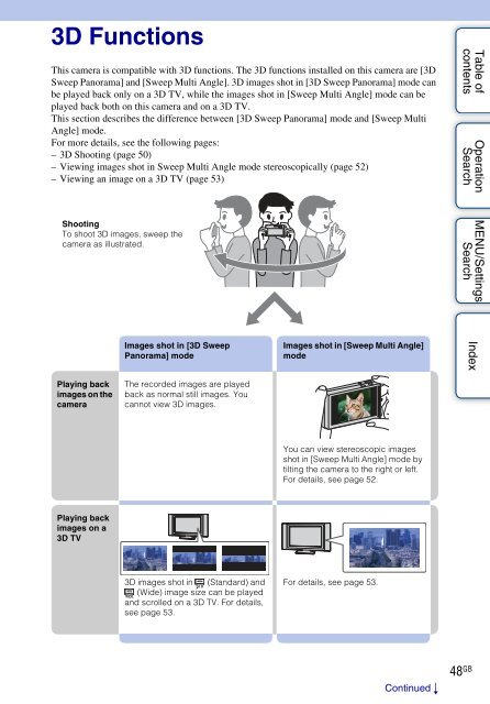 Sony DSC-TX9 - DSC-TX9 Istruzioni per l'uso Inglese