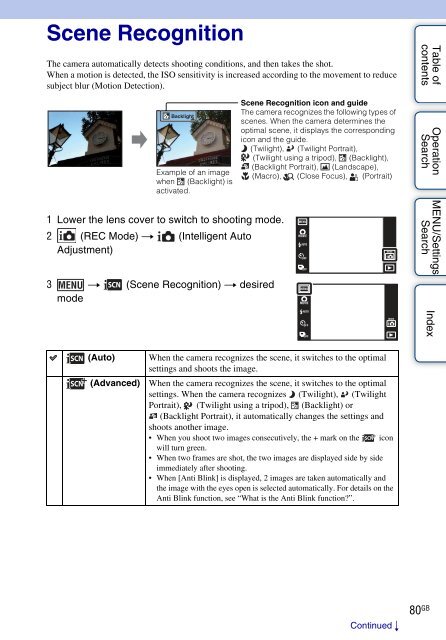 Sony DSC-TX9 - DSC-TX9 Istruzioni per l'uso Inglese