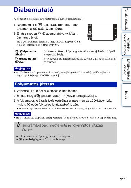 Sony DSC-TX9 - DSC-TX9 Istruzioni per l'uso Ungherese