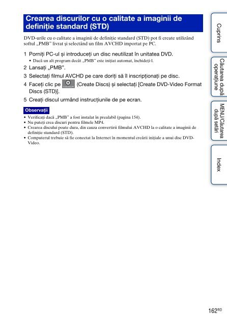 Sony DSC-TX9 - DSC-TX9 Istruzioni per l'uso Rumeno