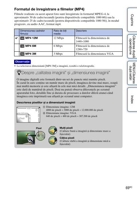 Sony DSC-TX9 - DSC-TX9 Istruzioni per l'uso Rumeno