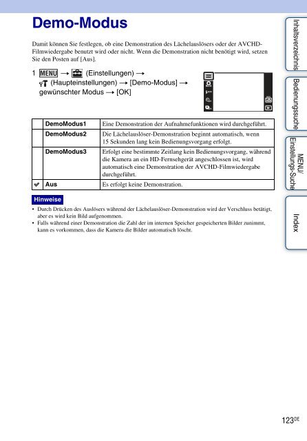 Sony DSC-TX9 - DSC-TX9 Istruzioni per l'uso Tedesco