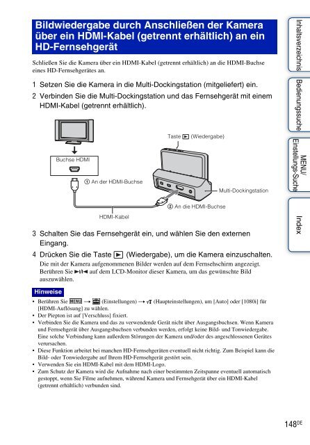 Sony DSC-TX9 - DSC-TX9 Istruzioni per l'uso Tedesco