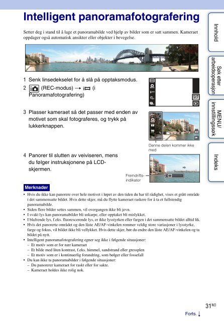 Sony DSC-TX9 - DSC-TX9 Istruzioni per l'uso Norvegese