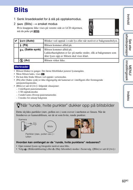 Sony DSC-TX9 - DSC-TX9 Istruzioni per l'uso Norvegese