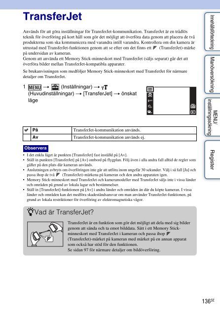 Sony DSC-TX9 - DSC-TX9 Istruzioni per l'uso Svedese