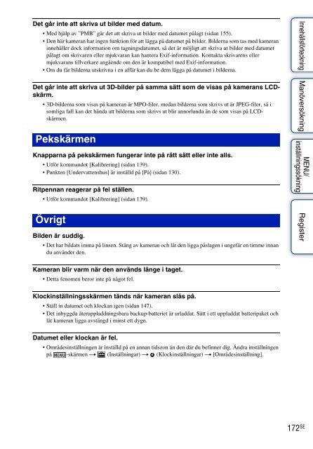 Sony DSC-TX9 - DSC-TX9 Istruzioni per l'uso Svedese