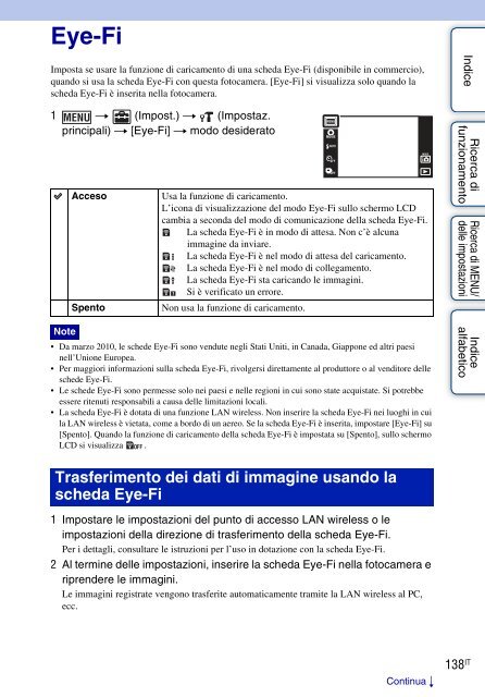 Sony DSC-TX9 - DSC-TX9 Istruzioni per l'uso