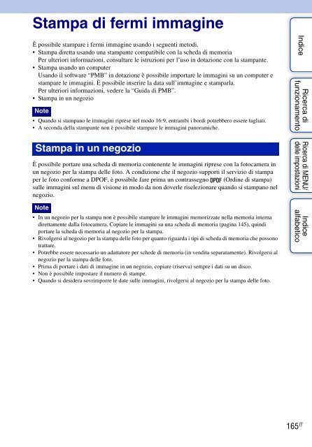 Sony DSC-TX9 - DSC-TX9 Istruzioni per l'uso