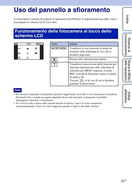 Sony DSC-TX9 - DSC-TX9 Istruzioni per l'uso