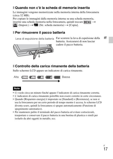 Sony DSC-TX9 - DSC-TX9 Istruzioni per l'uso Italiano