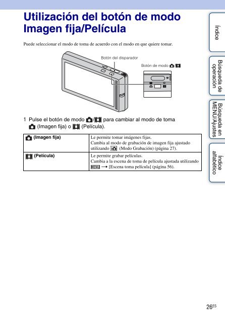 Sony DSC-TX9 - DSC-TX9 Istruzioni per l'uso Spagnolo