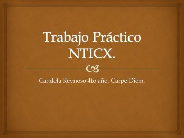 Trabajo Práctico NTICX Nº1