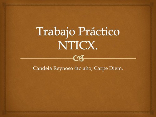 Trabajo Práctico NTICX Nº1