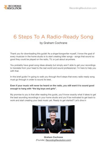 6 Steps To A Radio-Ready Song