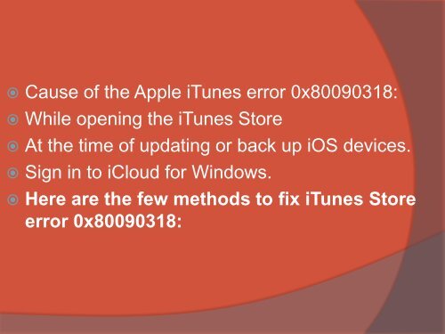 How to Fix Apple iTunes Error 0x80090318