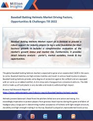 Baseball Batting Helmets Market Driving Factors, Opportunities & Challenges Till 2022