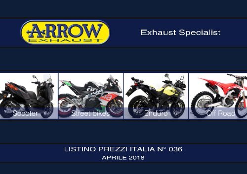 Arrow - listino prezzi Italia n 036 - Aprile 2018