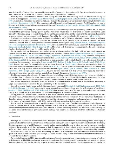 End-of-life decision-making for children with severe developmental disabilities