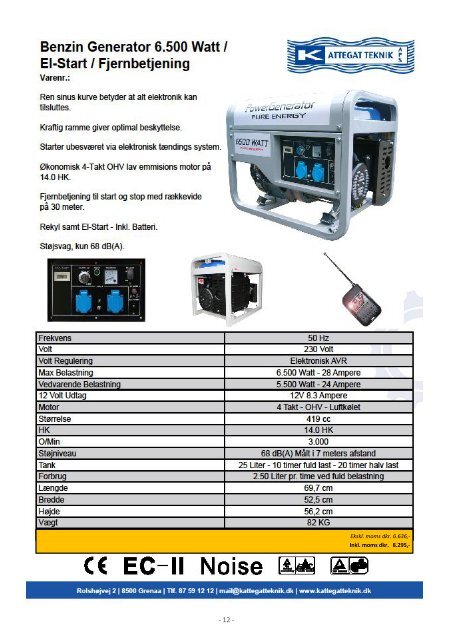 Generatorer Katalog 2018