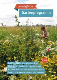 LeipzigGrün Gartenprogramm 2018