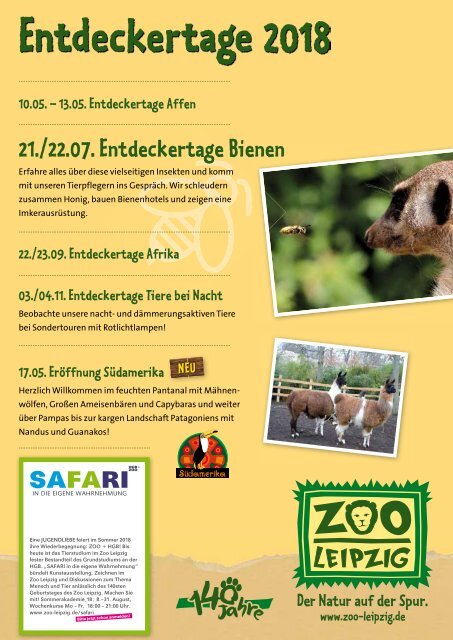 LeipzigGrün Gartenprogramm 2018